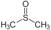 ساختار شیمیایی دی متیل سولفوکسید DMSO